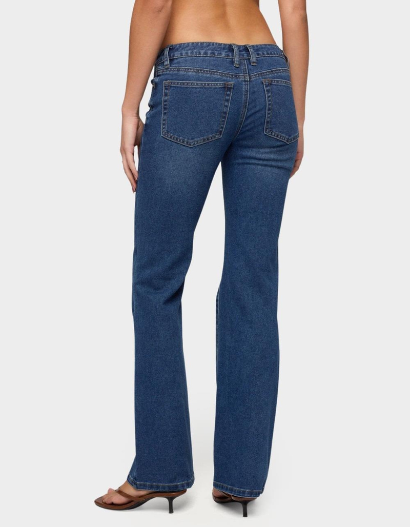 EDIKTED Vania Ultra Low Rise Bootcut Jeans image number 2