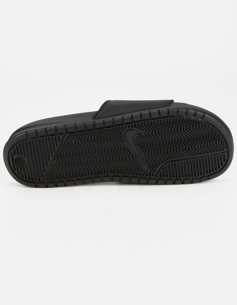 NIKE Benassi JDI Mens Black & Red Slide Sandals image number 4