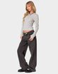 EDIKTED Marny Long Sleeve Waffle Top image number 5