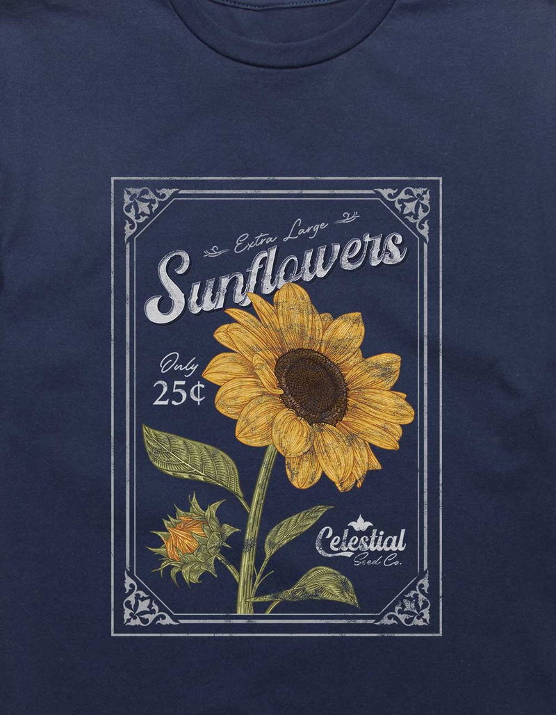 SUNFLOWER Celestial Stamp Distressed Unisex Tee image number 1