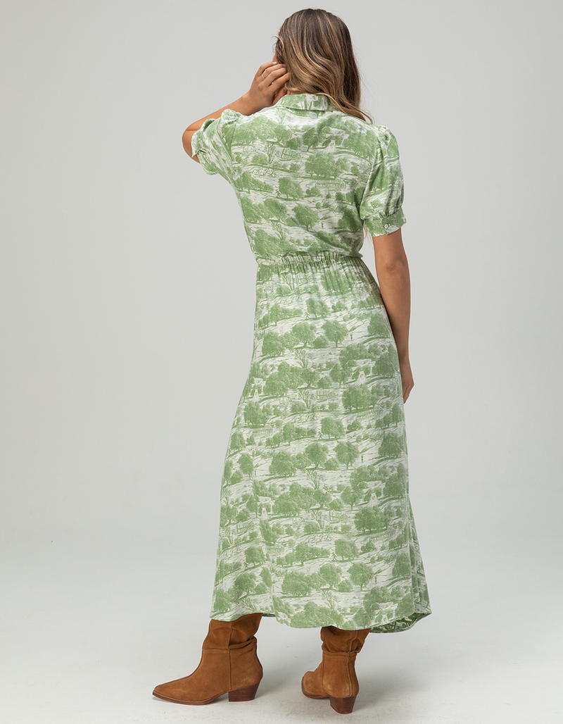 SENDERO PROVISIONS CO. Darcy Womens Dress GREEN COMBO XS Tillys