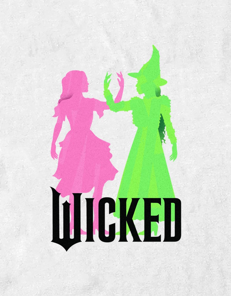 WICKED Glinda And Elphaba Silhouette Unisex Tee image number 1