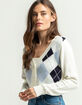 FULL TILT Argyle Womens Cardigan image number 2