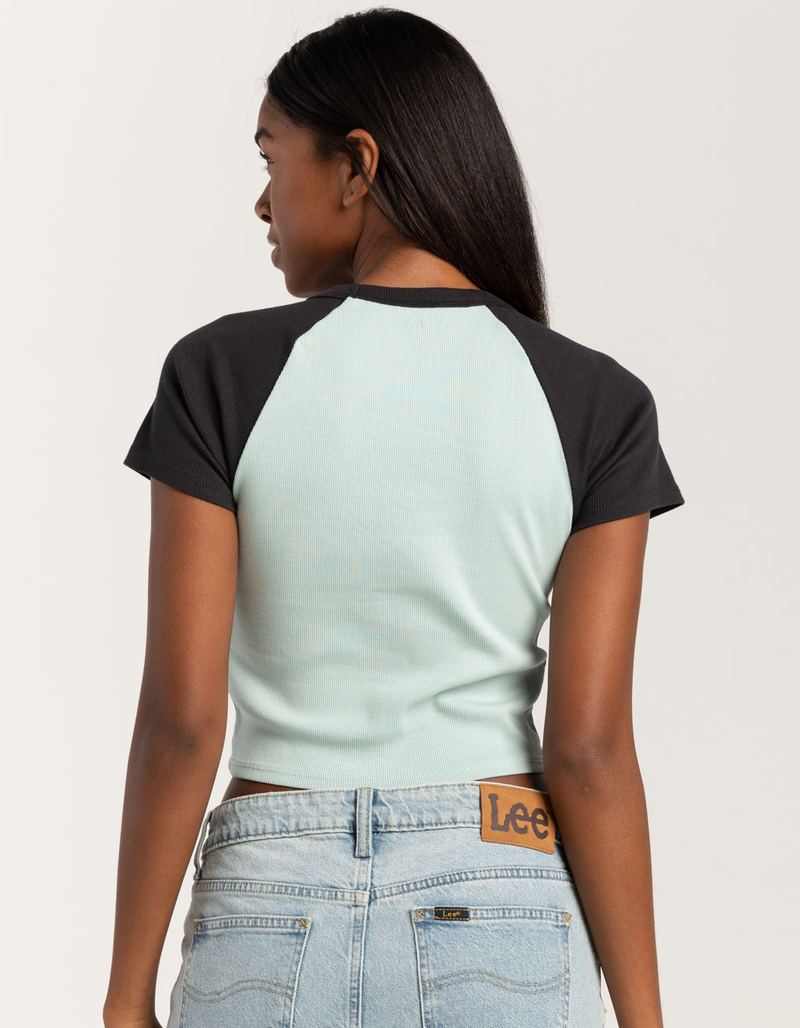 OBEY Joy Womens Raglan Tee image number 3