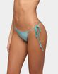 EDIKTED Seffey Metallic String Bikini Bottoms image number 2