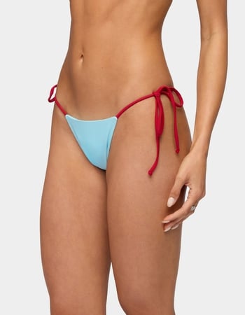 EDIKTED Leni Contrast String Bikini Bottoms Alternative Image