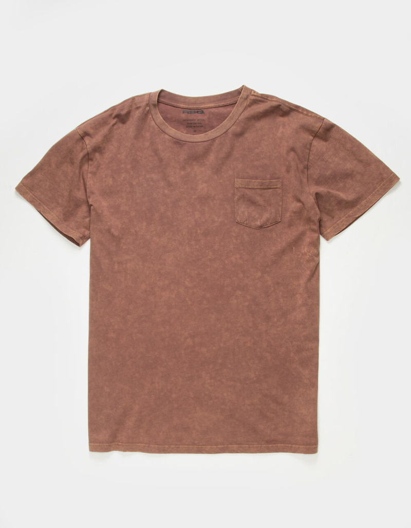 RSQ Mens Mineral Wash Pocket Tee image number 1