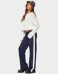 EDIKTED Baker Contrast Striped Sweatpants image number 4