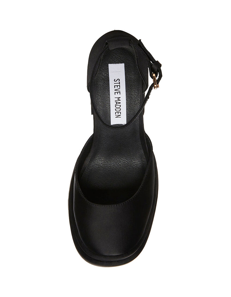 STEVEN MADDEN Charlize Satin Platform Heels image number 4