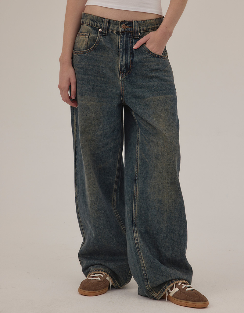 RSQ Womens Low Rise Ultra Baggy Jeans image number 1