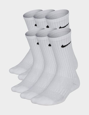 NIKE Everyday 6 Pack Kids Cushioned Crew Socks Primary Image