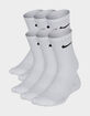 NIKE Everyday 6 Pack Kids Cushioned Crew Socks image number 1