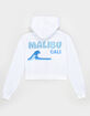NO COMMENT Malibu Rhinestone Girls Zip-Up Hoodie image number 1