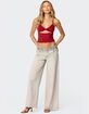 EDIKTED Rhiannon Washed Wide Leg Jeans image number 2