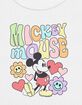 DISNEY Mickey Mouse Hearts Flowers Womens Baby Tee image number 2