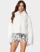 EDIKTED Nathalie Cropped Faux Fur Jacket image number 1