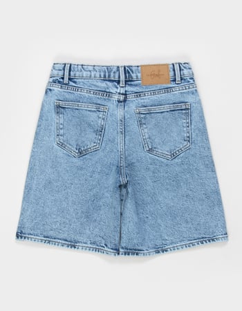 VERO MODA Girls High Rise Long Denim Shorts Alternative Image