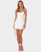EDIKTED Mesh & Chiffon Corset Mini Dress image number 1