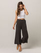 SKY AND SPARROW Paperbag Tie Waist Womens Crop Pants image number 4