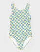 SEAESTA SURF Wavy Checks Girls One Piece Swimsuit image number 1