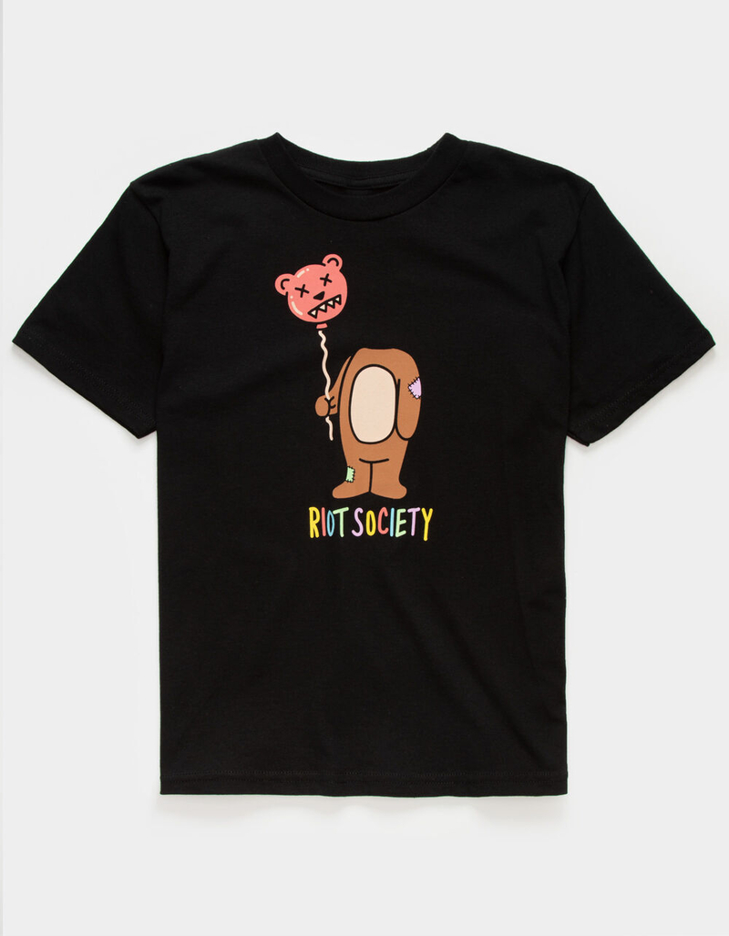 RIOT SOCIETY Bear Balloon Head Boys T-Shirt image number 1