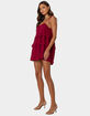 EDIKTED Dorothia Sheer Linen Look Mini Dress image number 3
