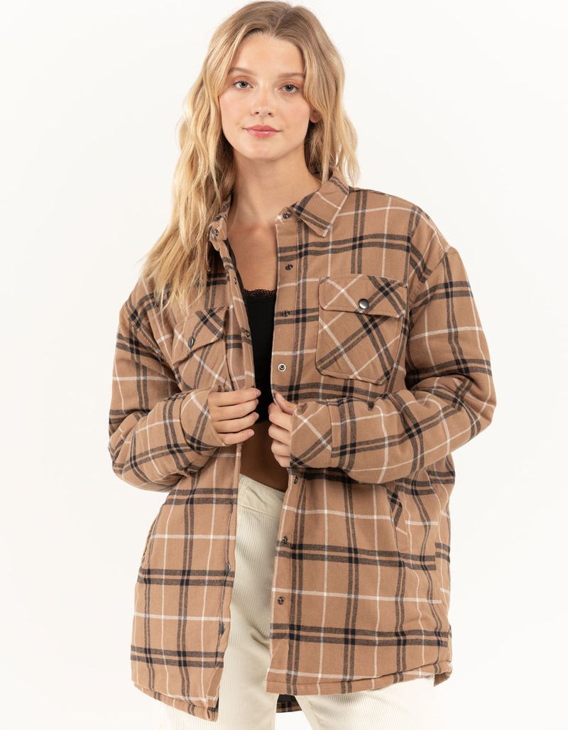 FIVESTAR GENERAL CO. Womens Plaid Shacket image number 0