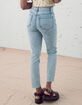 RSQ Vintage Womens Acid Wash Mom Jeans image number 8