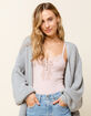 WEST OF MELROSE Take Knit Easy Balloon Sleeve Womens Cardigan image number 1