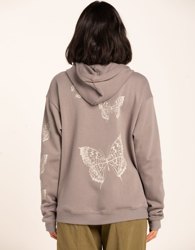 FULL TILT Butterfly Womens Zip-Up Hoodie image number 1