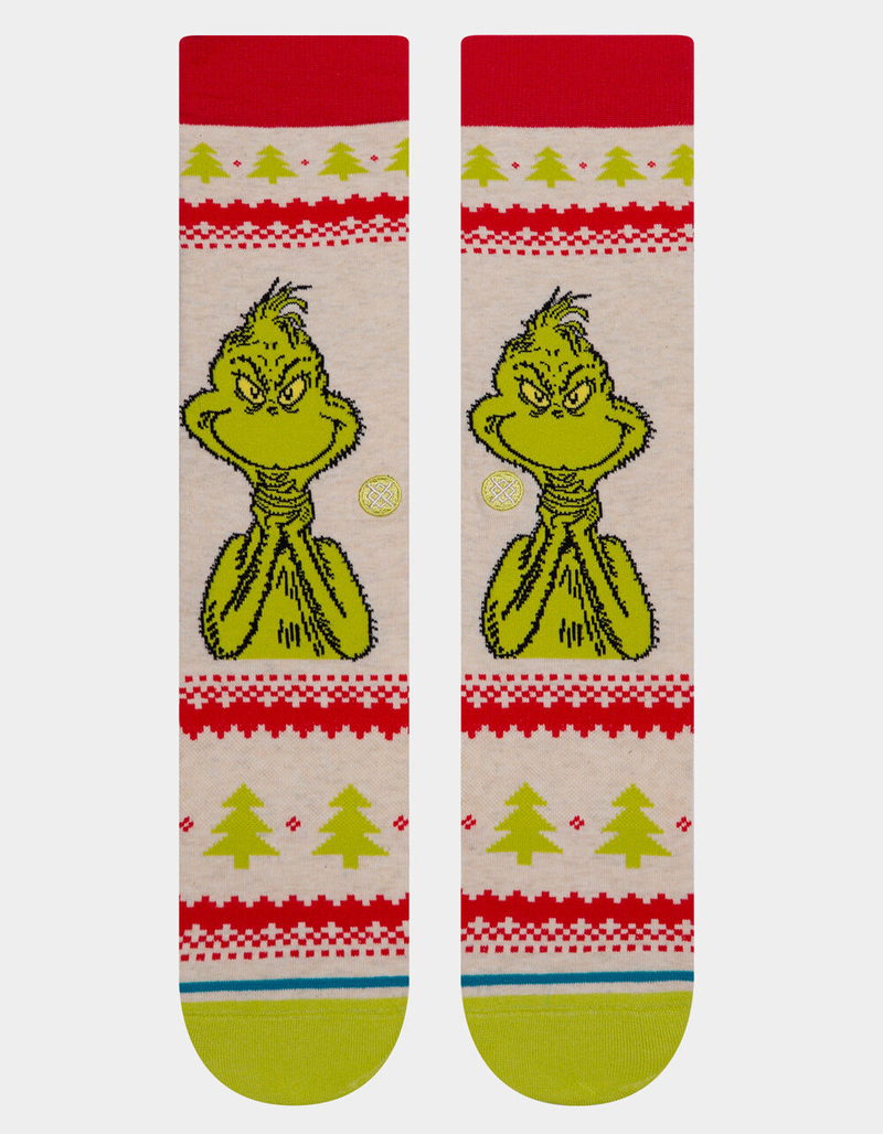 STANCE Grinch Sweater Mens Crew Socks image number 1