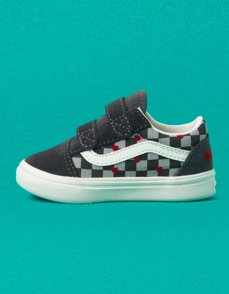 VANS Autism Acceptance ComfyCush Toddler Old Skool Velcro Shoes image number 2