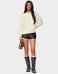 EDIKTED Braided Cable Knit Oversized Sweater image number 5