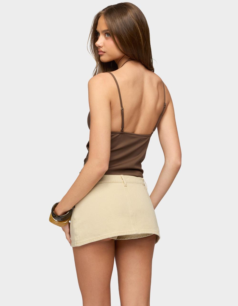 EDIKTED Dafna Asymmetric Button Tank Top image number 2