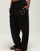 FULL TILT Rhinestone Heart Womens Wide Leg Sweatpants image number 3