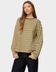 EDIKTED Jodie Oversized Striped Long Sleeve Top image number 2