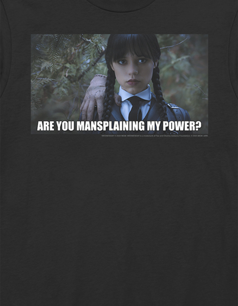 WEDNESDAY Mansplaining Meme Unisex Tee image number 1