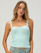 FREE PEOPLE Spring Fever Womens Lace Trim Cami image number 1