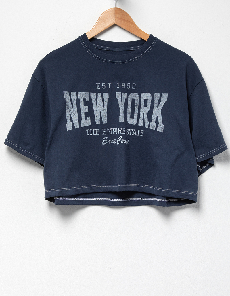 FULL TILT New York Womens Crop Tee image number 3
