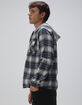 RSQ Mens Plaid Hooded Flannel image number 4