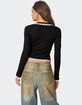 EDIKTED Edith Lacey Ribbed Top image number 5