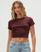 NIKE Sportswear Chill Knit Womens Crop Tee image number 1