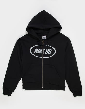 NIKE SB Oval Logo Mens Zip-up Hoodie Primary Image