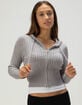 RSQ Womens Cable Zip-Up Sweater image number 1