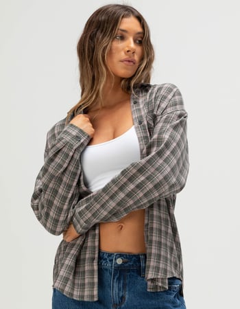 RSQ Womens Oversized Flannel Primary Image