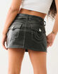 TRUE RELIGION Sadie Faux Leather Moto Mini Skirt image number 5