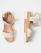 SODA Cork Wedge Womens Gray Sandals image number 5
