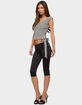 EDIKTED Dollie Striped Wide V-Neck Top image number 4