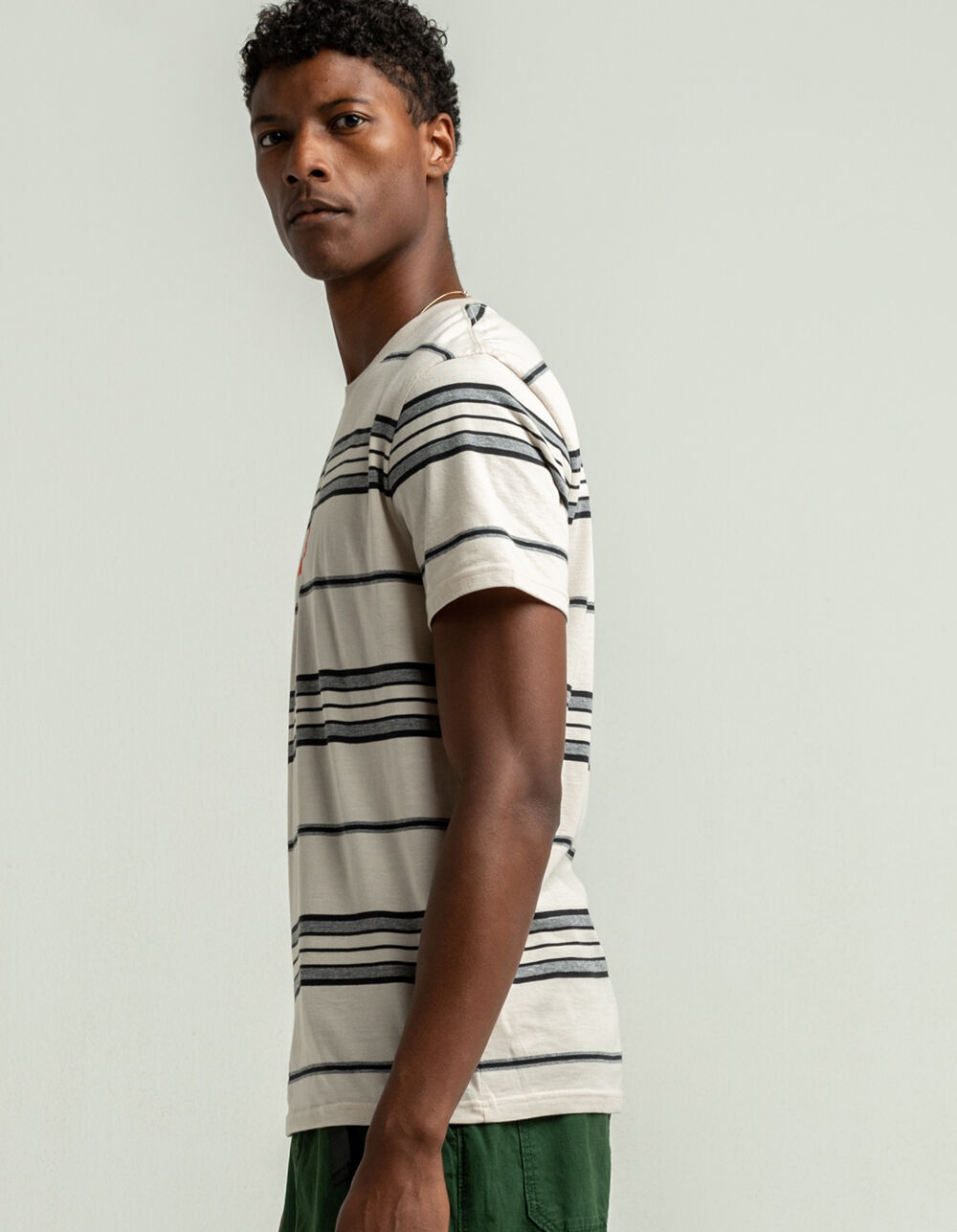 BRIXTON Revert Mens Gray T-Shirt - GRAY 