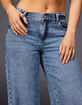 RSQ Womens Mid Rise Wide Leg Jeans image number 5